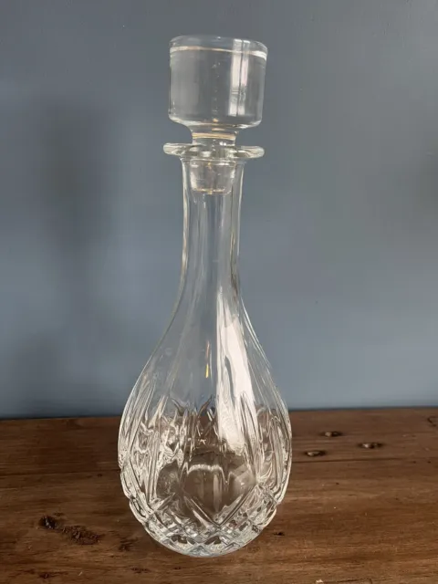 Royal Doulton Crystal/Cut glass Decanter with stopper VGC Hellene