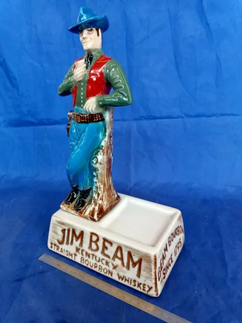 Jim Beam Kentucky bourbon whiskey promo ceramic cowboy