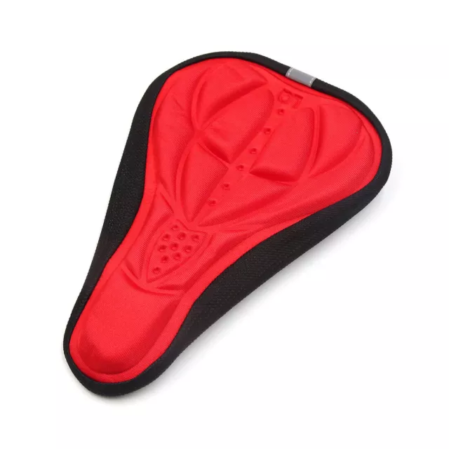 Rouge 3D Silicone Gel Souple Housse Coussin siège Selle pour vélo