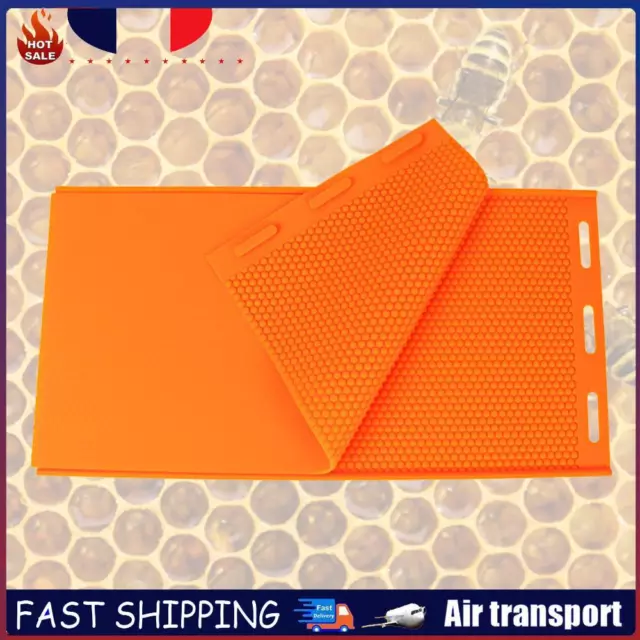 2pcs Beeswax Sheet Mold Silicone Beeswax Mold Soft Beeswax Making Tool (Orange)