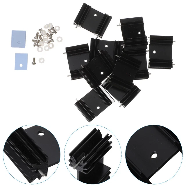 40 Pcs Modulo Dissipatore Radiatore Frigorifero Metallo Triodo