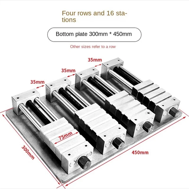 Multistation CNC Jig Parallel Jaw Plain Vise for CNC Router Milling Machine