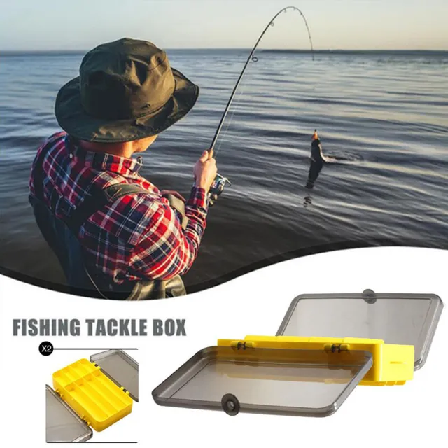 PORTABLE WATERPROOF DOUBLE-SIDED Fishing Tackle Box Fishing Lure Storage  Cas ZT $10.63 - PicClick AU