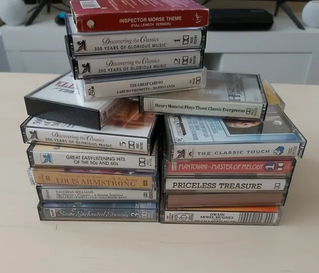 Job lot 21 x Cassette Tapes Various Artists in cases