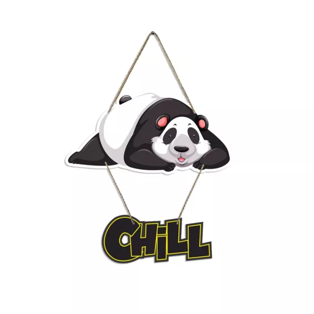 Kühlung Panda Bedruckt Holz Wandbehang Mit Zitate Für Heim Dekor Büro Geschenke