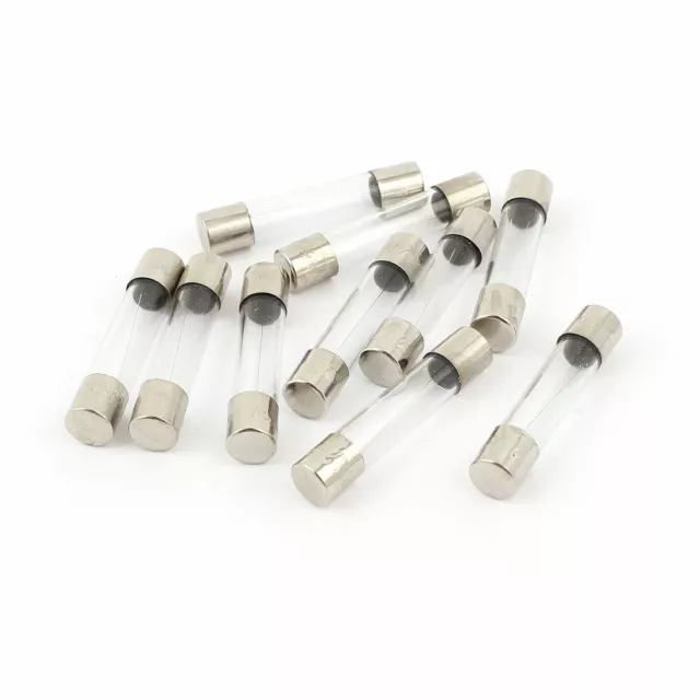 10 Pcs 250V 2A 2000Ma Fusion Coup rapide Fusibles Verre Tubes 6mm X 30 mm
