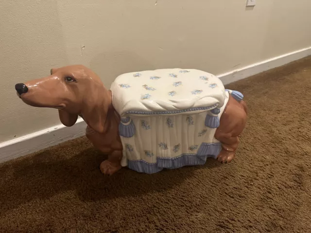 Vintage DACHSHUND Foot Stool