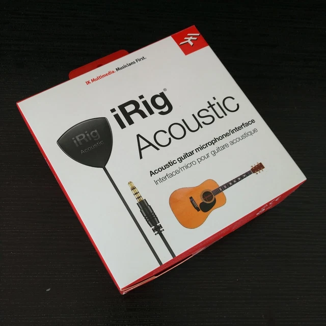 iRig Acoustic - acoustic guitar snap on sound hole microphone