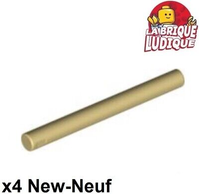 Lego 4x Bar 4L barre sabre Lightsaber sabre laser Blade beige/tan 30374 NEUF