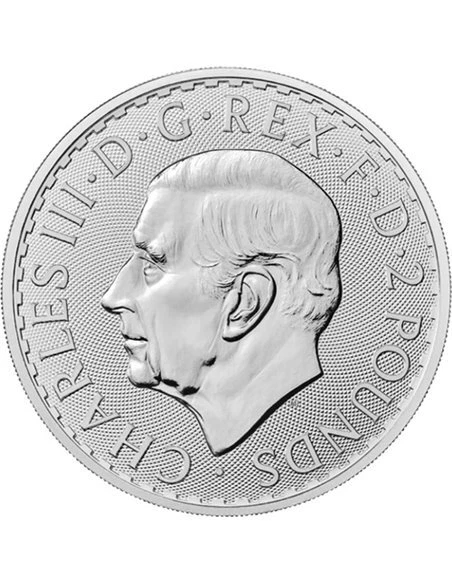 BRITANNIA King Charles III 1 Oz Silver Coin 2£ United Kingdom 2023