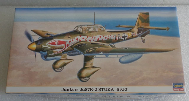 New Hasegawa Junkers Ju87R-2 Stuka Stg2 German Wwii Airplane Model 1:48 09584