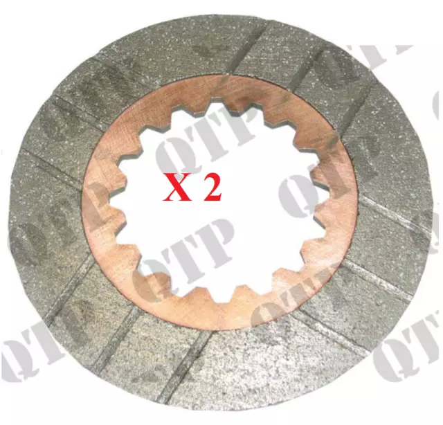 For Case IH Maxxum MX  Hand Brake Brake Disc 142.8mm x 6.4mm PAIR