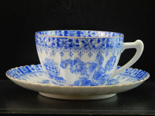 Antigua Taza De Te ' Porcelana Diseño Azul Quino BAVARIA