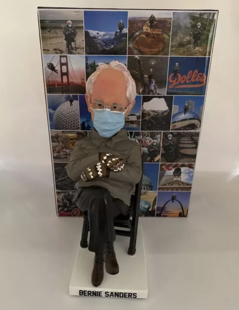Bernie Sanders Inauguration Day Bobblehead Sitting w Mittens NEW in box LTD EDIT