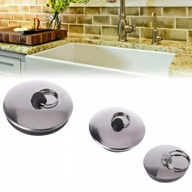 Kitchen Drain Plug Water Stopper Bathroom Bath Tub Sink Drainage Basin Hot 9CM1