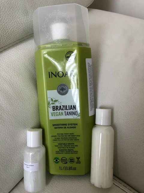 Kit De Lissage Brésilien Inoar Maroquino 100 Ml Avec Kératine - Pour Cheveux Crépus/abîmés, Neuf Avec Défauts Mineurs