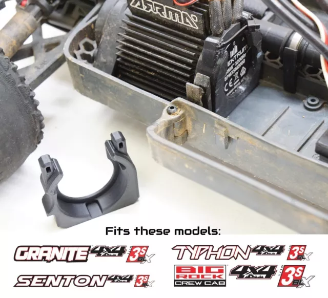 Motor Support Upgrade for Arrma 4x4 3s BLX Big Rock, Typhon, Granite, Kraton 4s