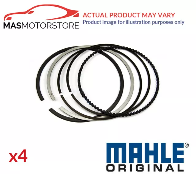 Engine Piston Ring Set Mahle 081 21 N0 4Pcs G Std New Oe Replacement