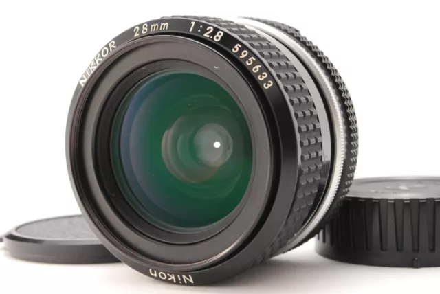 [ Casi Mint ] Nikon Ai Nikkor 28mm F/2.8 Gran Angular Mf Lente para F Soporte De