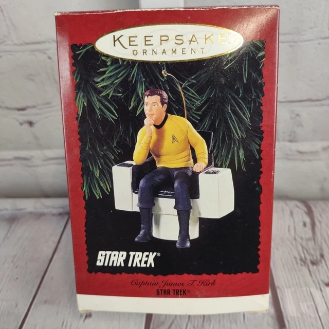STAR TREK CAPTAIN JAMES T. KIRK Command Chair 1995 Hallmark Keepsake