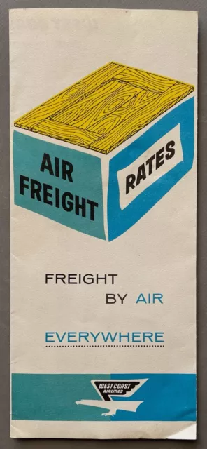 West Coast Airlines - Air Freight Brochure - Late 50’s-Early 60’s Fairchild F-27