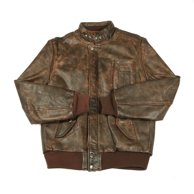 Vintage Quilted Leather Biker Jacket Small 2-in-1 Thick Heavy Motorbike Vest