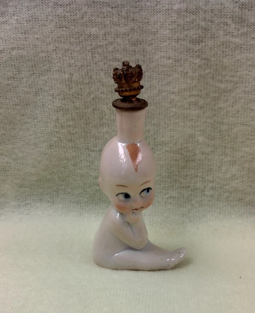 Vintage Crown Top Perfume Bottle Kewpie #7947 - Heinz & Co. - German Vintage Crown Top Perfume Bottle Kewpie #7947 - Heinz & Co. - German