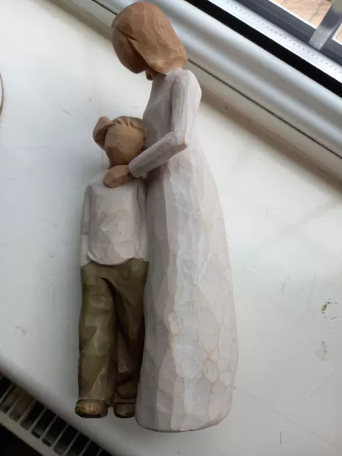 Willow Tree Mother and Son Figurine - 26102 Resin S Lordi Beige Unboxed Large