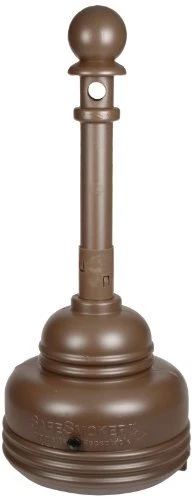 Eagle 1206BROWN High Density Polyethylene HDPE SafeSmoker Cigarette Receptacl...