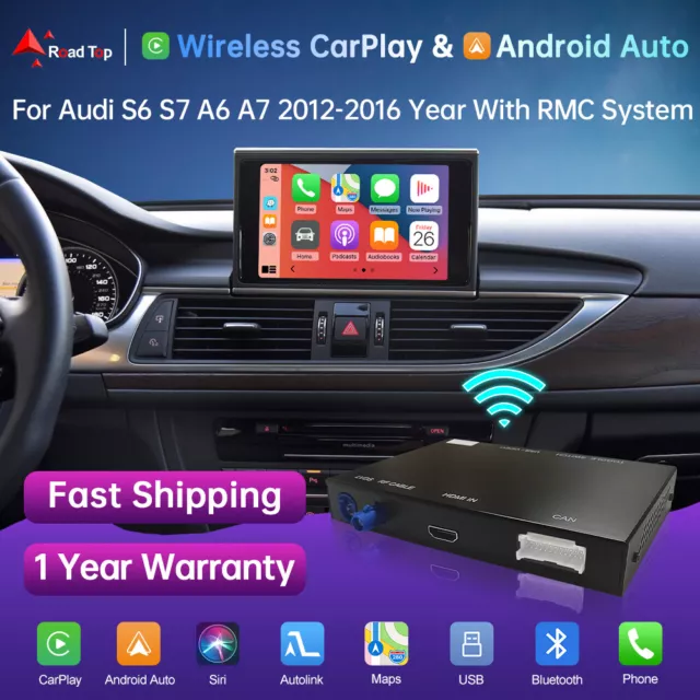 Für Audi A6 RMC 2012-2016 Wireless Carplay Android Auto Retrofit Multimedia Kit