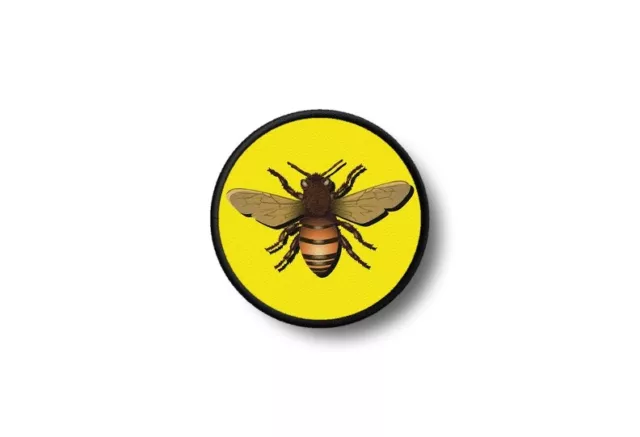 Patch badge ecusson imprime thermocollant abeille ref2