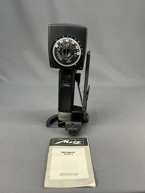 Camera Metz 45 CT-4 Flash With Sync Cable And Battery Pack; Guaranteed (3)