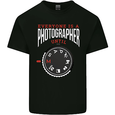 Everyones a Photographer Until Photography Mens Cotton T-Shirt Tee Top