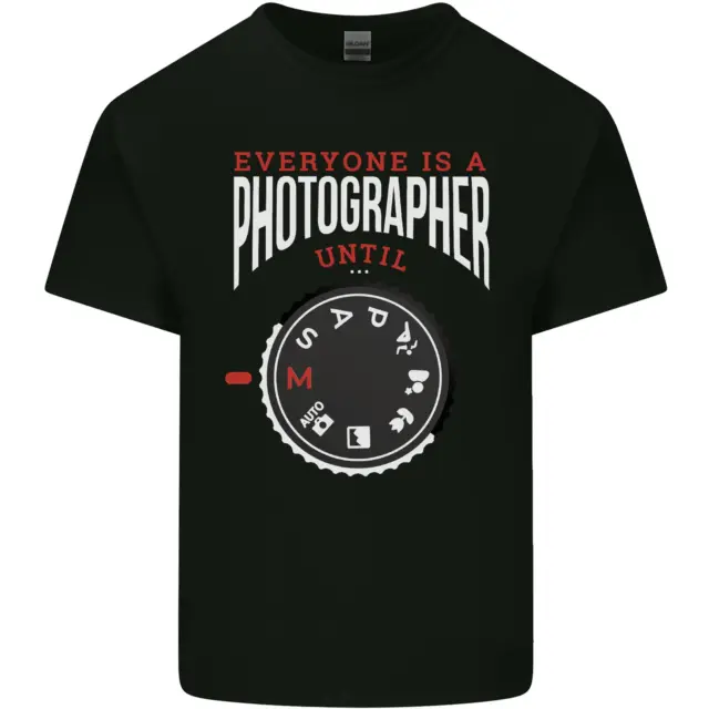 T-shirt top da uomo cotone Everyones a Photographer Until Photography