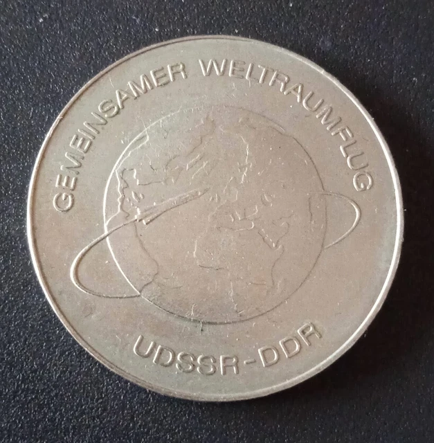 10 Mark Gedenkmünze DDR,   1978 A - Weltraumflug UDSSR - DDR ,
