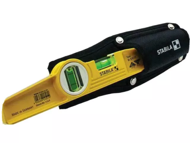 Stabila 81S 10" 25Cm Scaffolders Spirit Level Non Magnetic + Belt Holster 02501