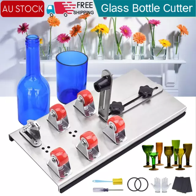 Glass Bottle Cutter Cutting Tool Upgrade Version Square & Round Bottle Cutter AU