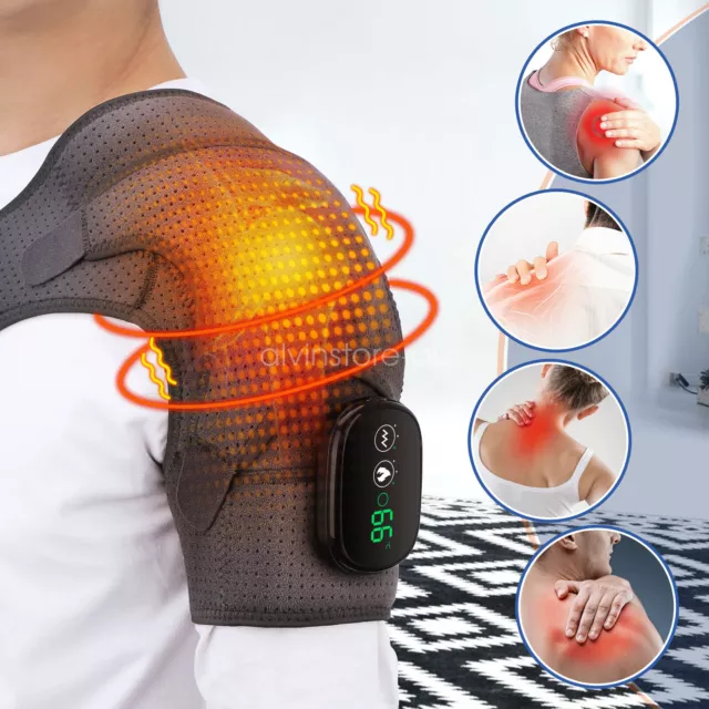 Shoulder Massager Electric Heating Shoulder Wrap / Knee Heated Massager Brace AU