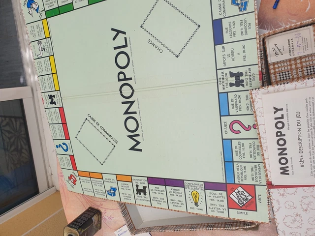 Jeu Monopoly Ancien - Édition MIRO COMPANY - Jeu De Société Vintage - Occasion