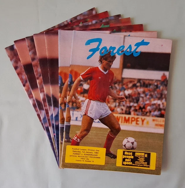 14 X 1973-74 Nottingham Forest Home Collectable Football Programmes £10 ...