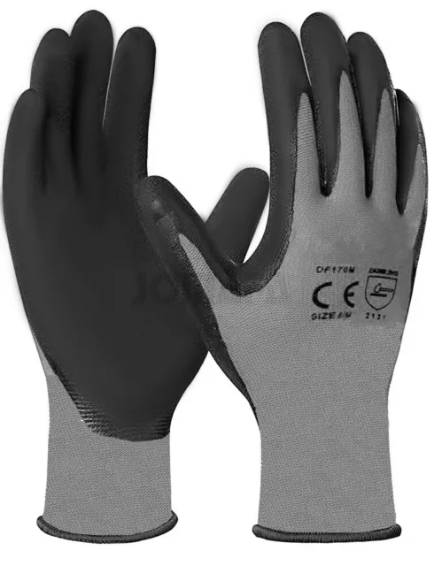 Par de Guantes de trabajo Poliester Poliuretano reutilizables TALLA 10 (XL) 3500