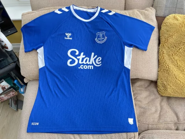 Hummel Everton Home Football Shirt Season 2022-23 No.8 Size 2XL Brand New No Tag