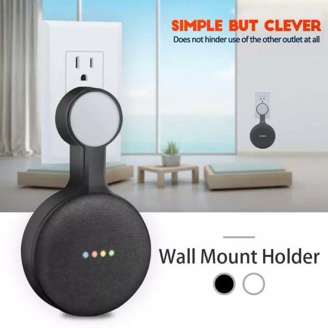 Outlet Wall Mount Stand Hanger Holder for Google Home Mini Smart Speaker NEW