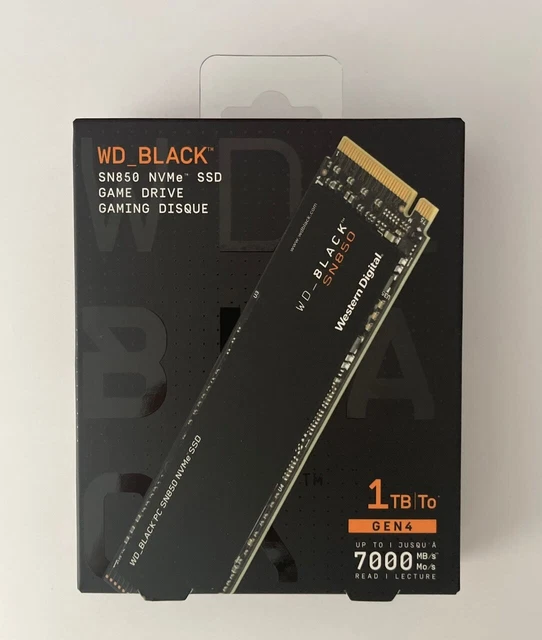 WD BLACK SN850 1TB NVMe M.2 Pcie Gen4 SSD Solid State Drive Upto 7000MB