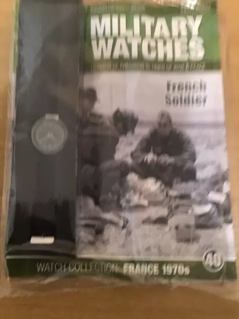 EAGLEMOSS MILITARY WATCH AND MAGAZINE No 40 FRENCH SOLDIER.