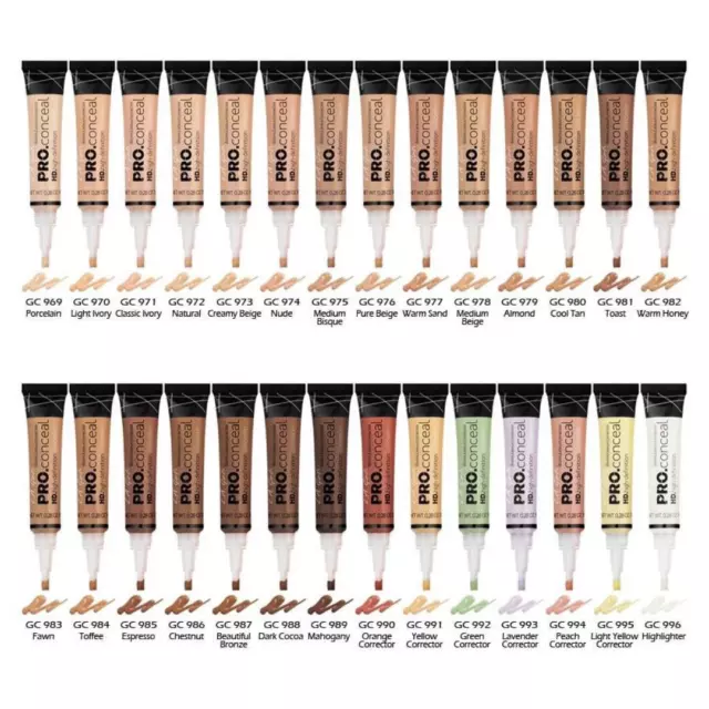 LA Girl PRO CONCEALER HD - 100 % AUTHENTISCH - UK VERKÄUFER - 28 SCHATTIERUNGEN - GÜNSTIGSTE KOSTEN!!