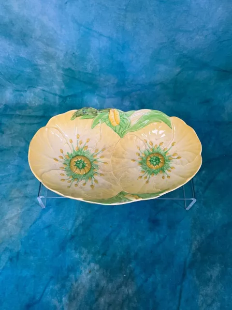 Carlton Ware Floral Cabbage Leaf Dish - 9 inches