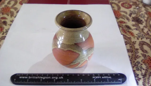 Wonderful Studio Pottery Earthenware Vase Impressed Mark A in W?