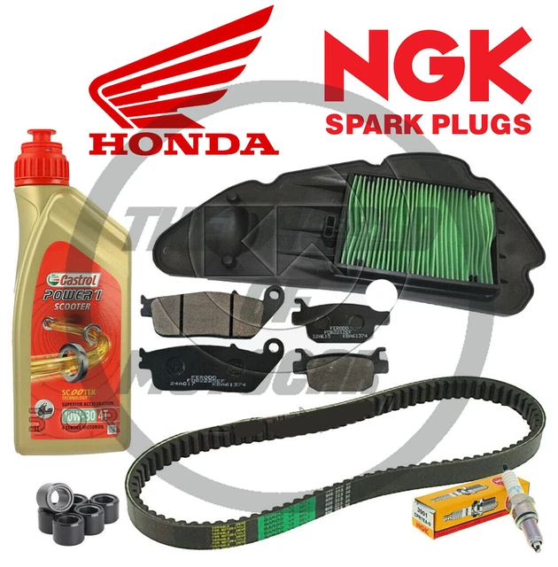 Kit/Tagliando Honda Sh/125 2009 2012 Olio Castrol Candela Cinghia - Foto 11