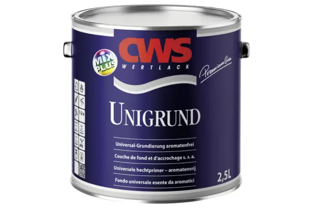 0,75 Liter CWS Wertlack Unigrund Silbergrau Universal Grundierung Vorlack Lack